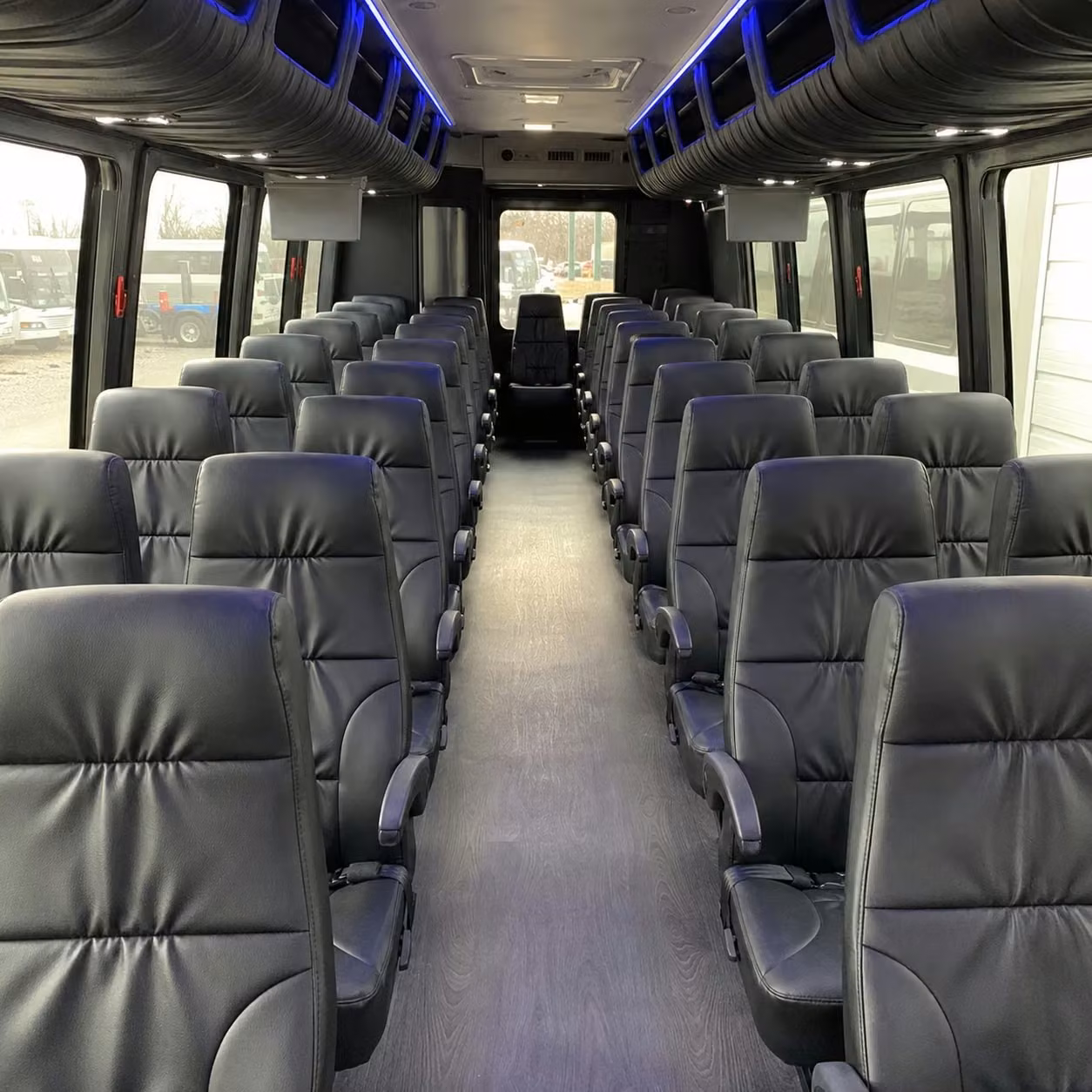 25 passenger minibus interior