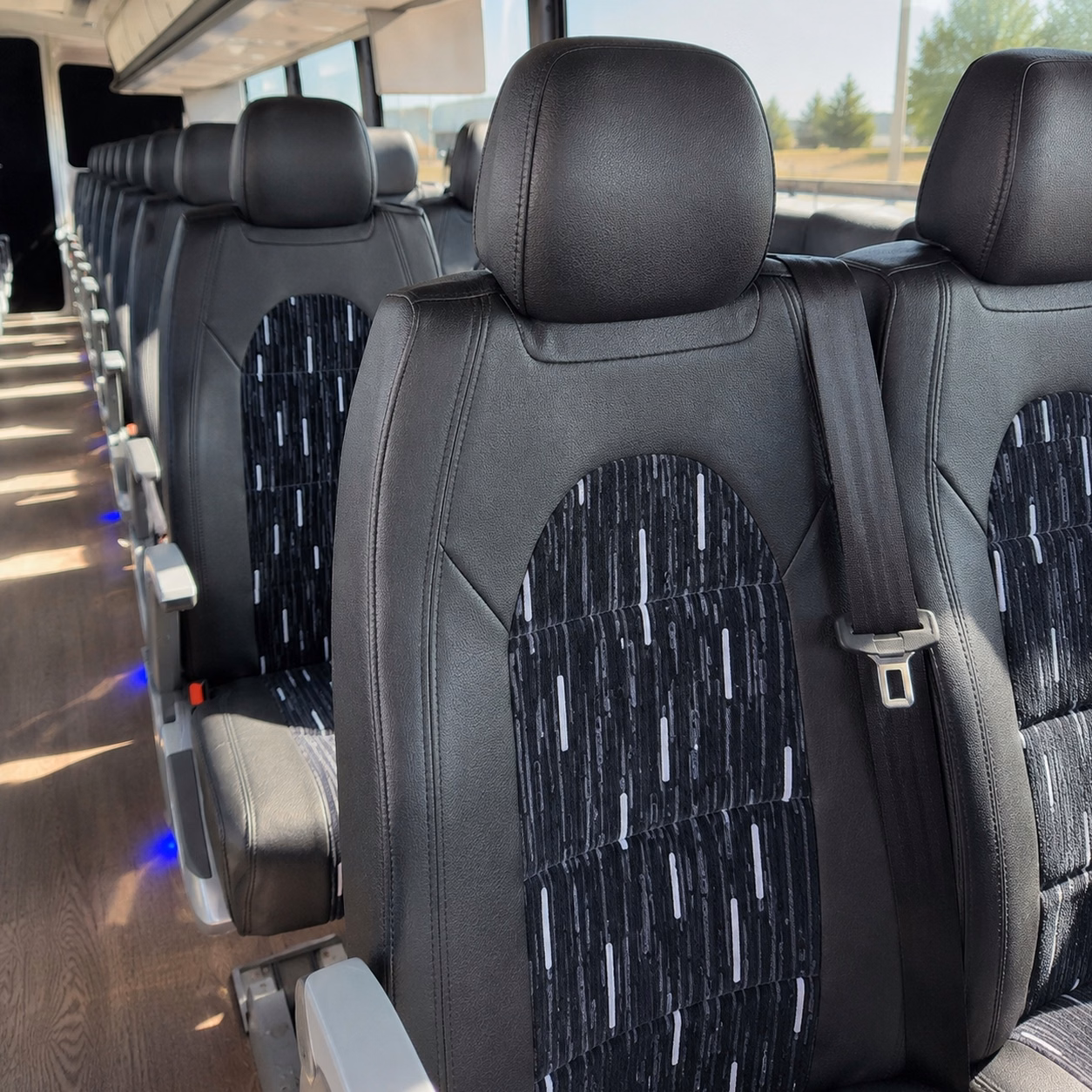 albuquerque charter bus interior