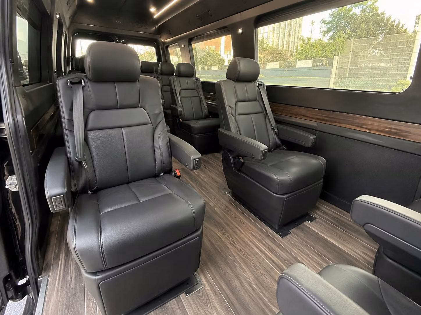 sprinter van with driver inside